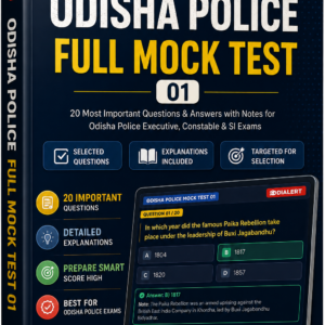 odisha police mock pdf
